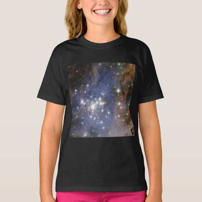 Diamond Stars in Carina Nebula Hubble Space T-Shirt (Front)