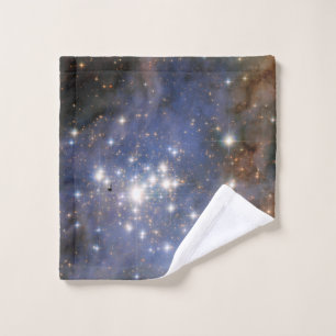 Diamond Stars in Carina Nebula Hubble Space Wash Cloth