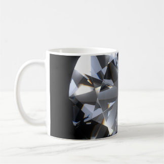 Diamond stone: black space sparkle. coffee mug