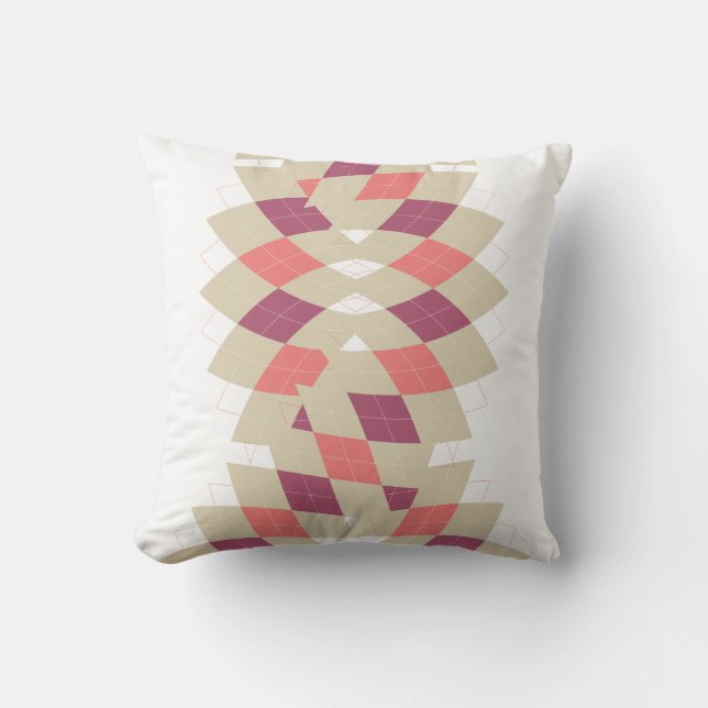 Diamond Swirl Pattern Cushion (Front)
