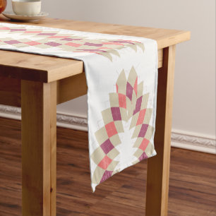Diamond Swirl Pattern Short Table Runner