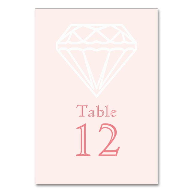 Diamond Table Number (Front)