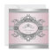 Diamond Tiara Grey Pink Princess Baby Girl Shower