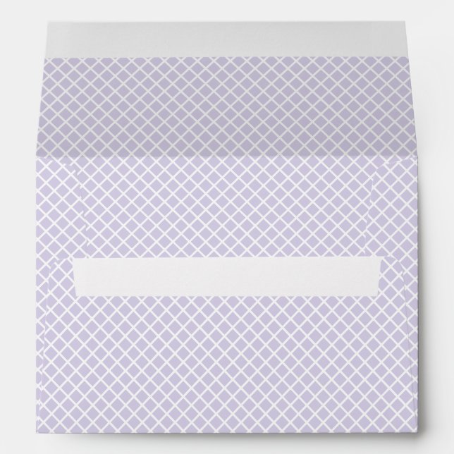 Diamond Trellis | Dusty Lavender Envelope (Back (Bottom))