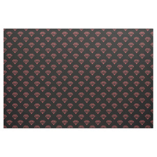 Diamond - Tropical Pink on Black Fabric
