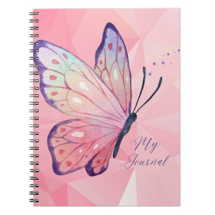 Diamond wall with Butterfly Custom Notebook