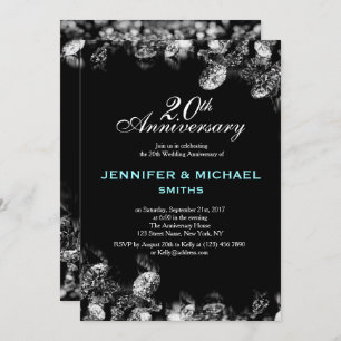 Diamond Wedding Anniversary Invite