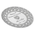 Diamond Wedding Anniversary Melamine Plate