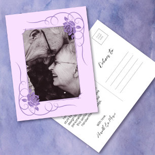 Diamond Wedding Anniversary Photo Thank You Postcard