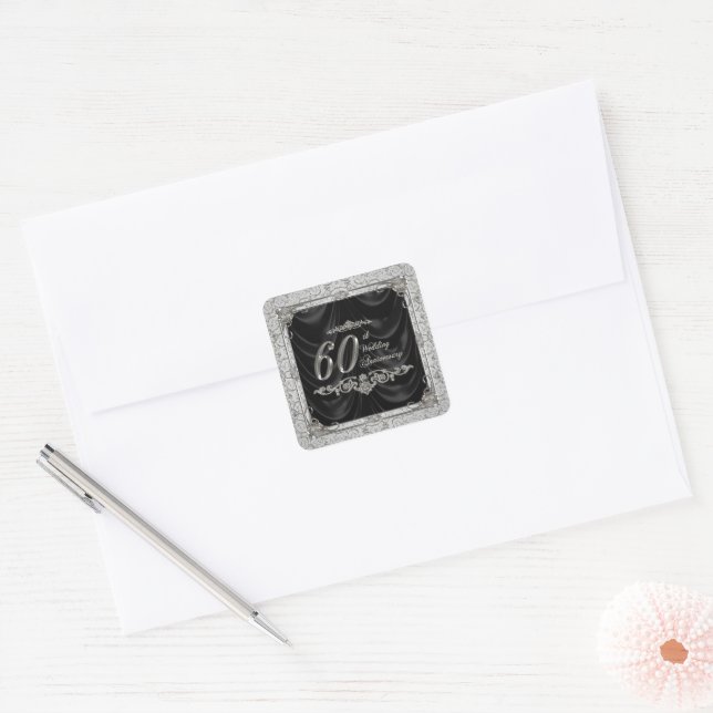 Diamond Wedding Anniversary Sticker (Envelope)