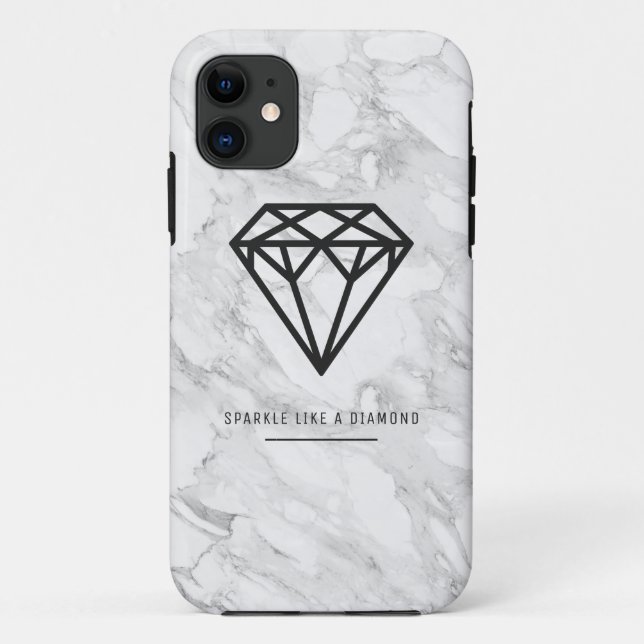 Diamond with Marble Case-Mate iPhone Case (Back)