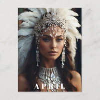 *~ DIAMOND Women AP53 Boho APRIL BIRTHDAY