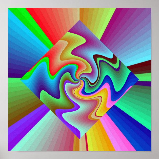 Diamond Zig Zag Poster (Front)