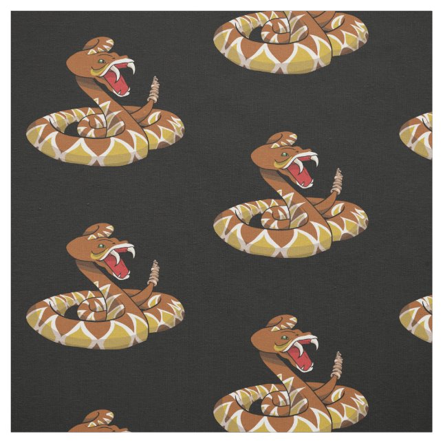 Diamondback rattlesnake fabric (Swatch)