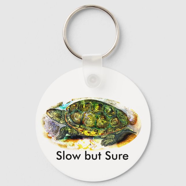 diamondback Terrapin Turtle from JungleWalk.Com Key Ring (Front)