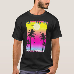 Diamondhead Mississippi Ms Summer Vintage Sunset T-Shirt