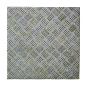 Diamondplated Patterned Metal Texture Panel Tile