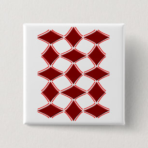 Diamonds 15 Cm Square Badge