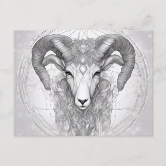 Diamonds and Aries in April Postcard