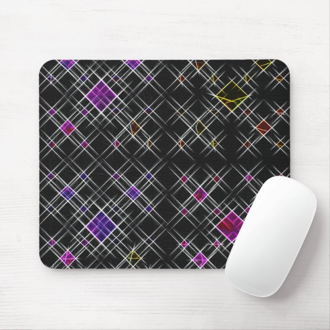 Diamonds and Crosses Mouse Pad (With Mouse)