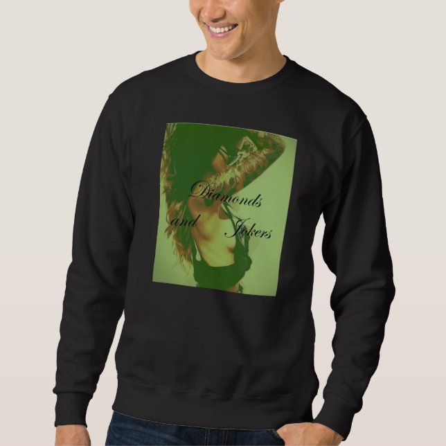 Diamonds and Jokers - Crewneck - Inked up chick Sweatshirt (Front)