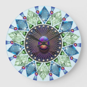 Diamonds and Pearls 1 Large Clock