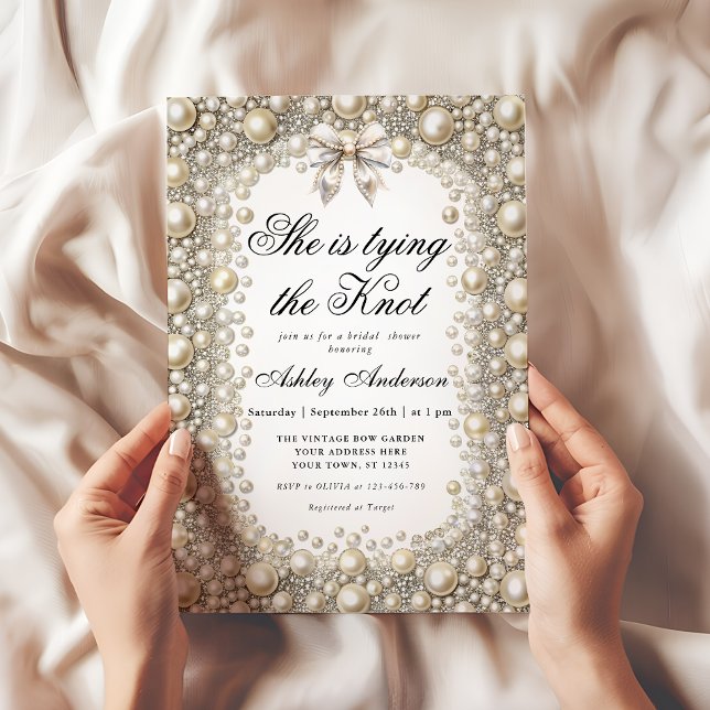 Diamonds and Pearls Bridal Shower Invitation (Creator Uploaded)