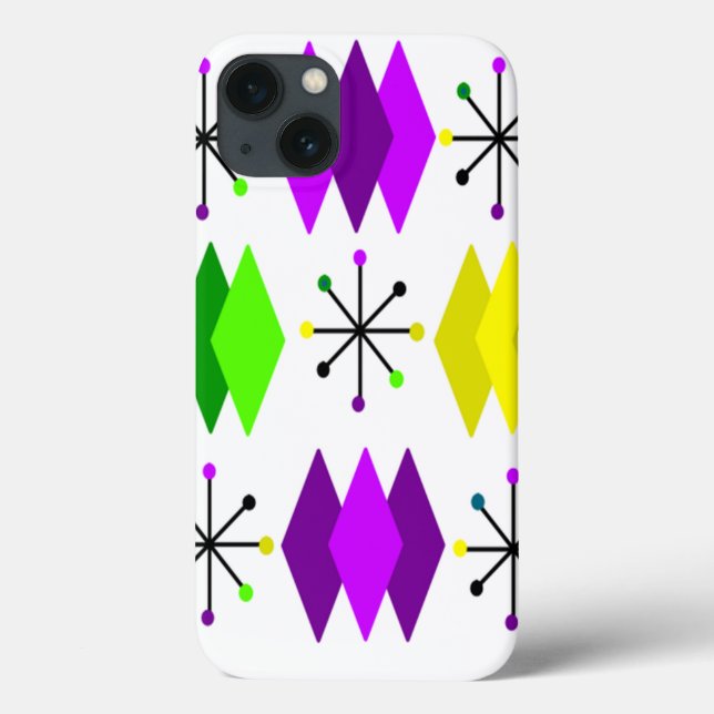 Diamonds and Starbursts Case-Mate iPhone Case (Back)