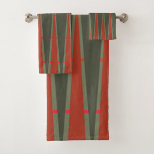 Diamonds and Triangles Bath Towel Set