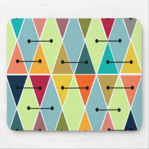 Diamonds and Triangles Mouse Pad
