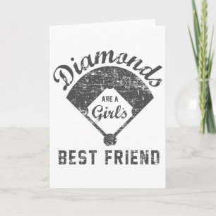 Diamonds Are A Girl's Best Friend Shirt Softll Mom Card