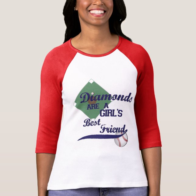 Diamonds Are A Girl's Best Friend T-Shirt (Front)