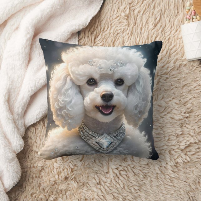 Diamonds Are For Poodles, Cushion (Blanket)