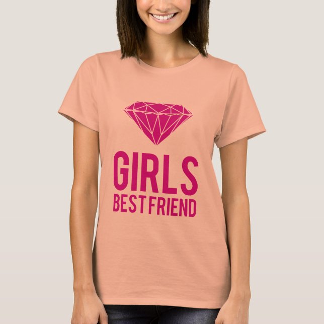 Diamonds are girls best friend T-Shirt (Front)