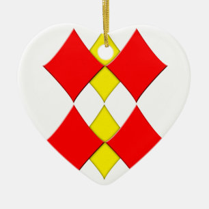 Diamonds Ceramic Tree Decoration
