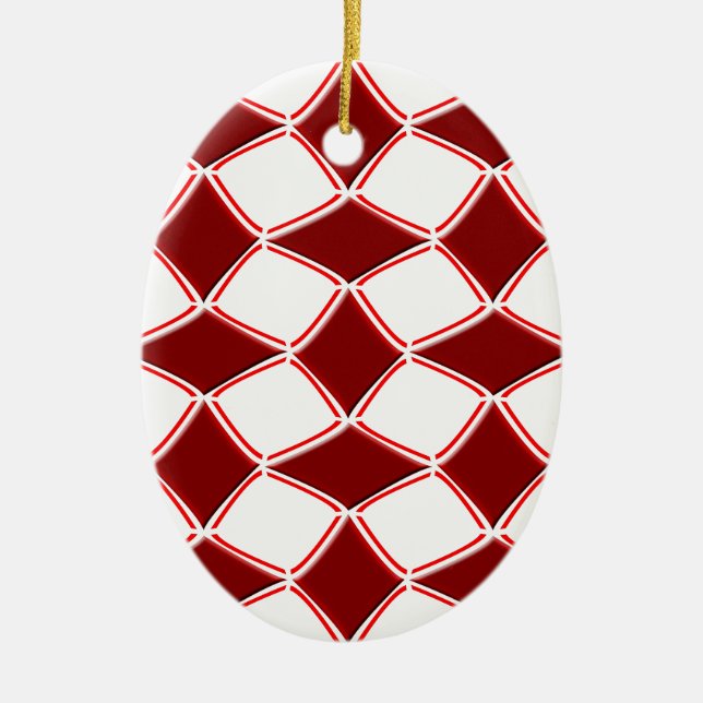 Diamonds Ceramic Tree Decoration (Front)