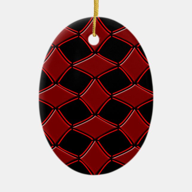 Diamonds Ceramic Tree Decoration (Front)