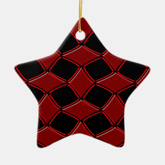 Diamonds Ceramic Tree Decoration (Front)