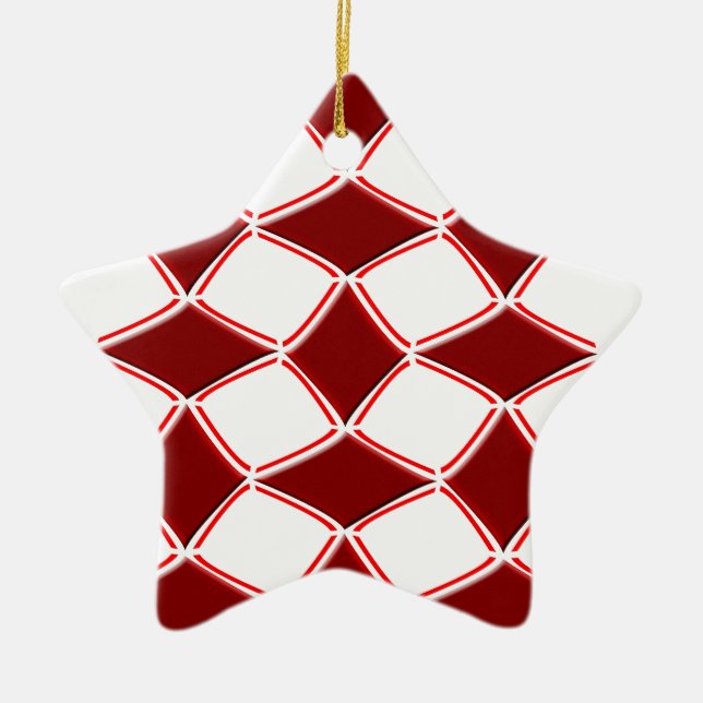 Diamonds Ceramic Tree Decoration (Front)