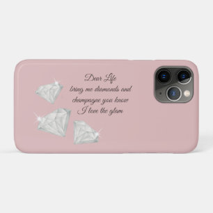 Diamonds & Champagne Quote – Dear Life Edition Case-Mate iPhone Case