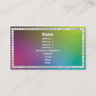 Diamonds-Colourful Business Card