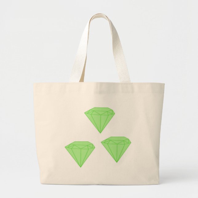 diamonds drawing art large tote bag (Front)