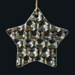 Diamonds, elegant vintage gemstones  ceramic tree decoration<br><div class="desc">Old Hollywood glitz and glamour -elegant diamonds,  gemstone pattern.
A great gift idea for the Christmas holiday,  birthdays or just because she wonderful! 
- Give this modern,  fabulous,  trendy,  modern,  fun,  glittering glamorous luggage tag to your favorite person!
The text can be changed using the customize/ personalize  tab.</div>