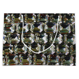 Diamonds, elegant vintage gemstones  large gift bag