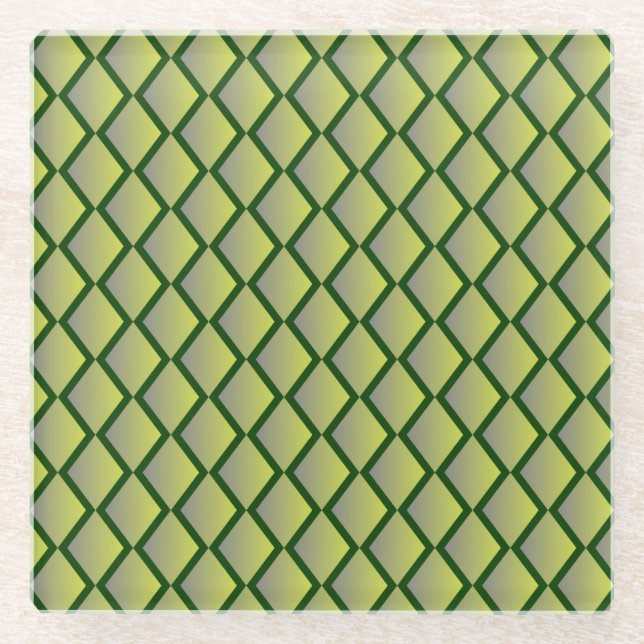 Diamonds Foam Texture Pattern-14402 Glass Coaster (Front)