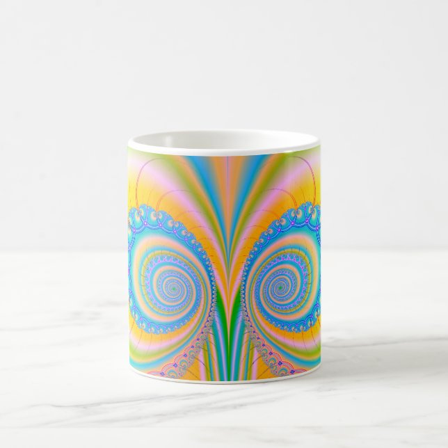 Diamonds Fractal by Shirley Taylor Coffee Mug (Center)