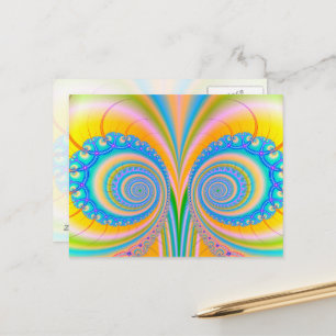 Diamonds Fractal by Shirley Taylor Postcard