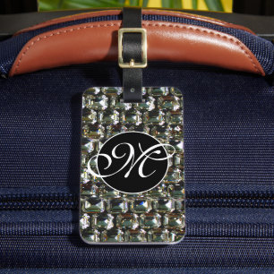 Diamonds, gemstone jewellery luggage tag
