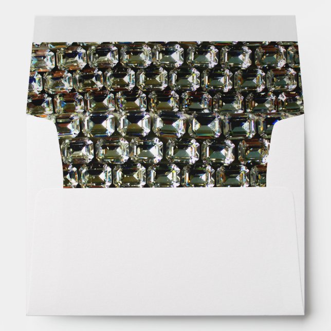 Diamonds gemstones rhinestones envelope (Back (Bottom))