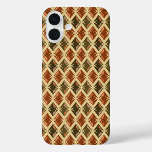DIAMONDS Geometric Red Gems iPhone 16 Plus Case